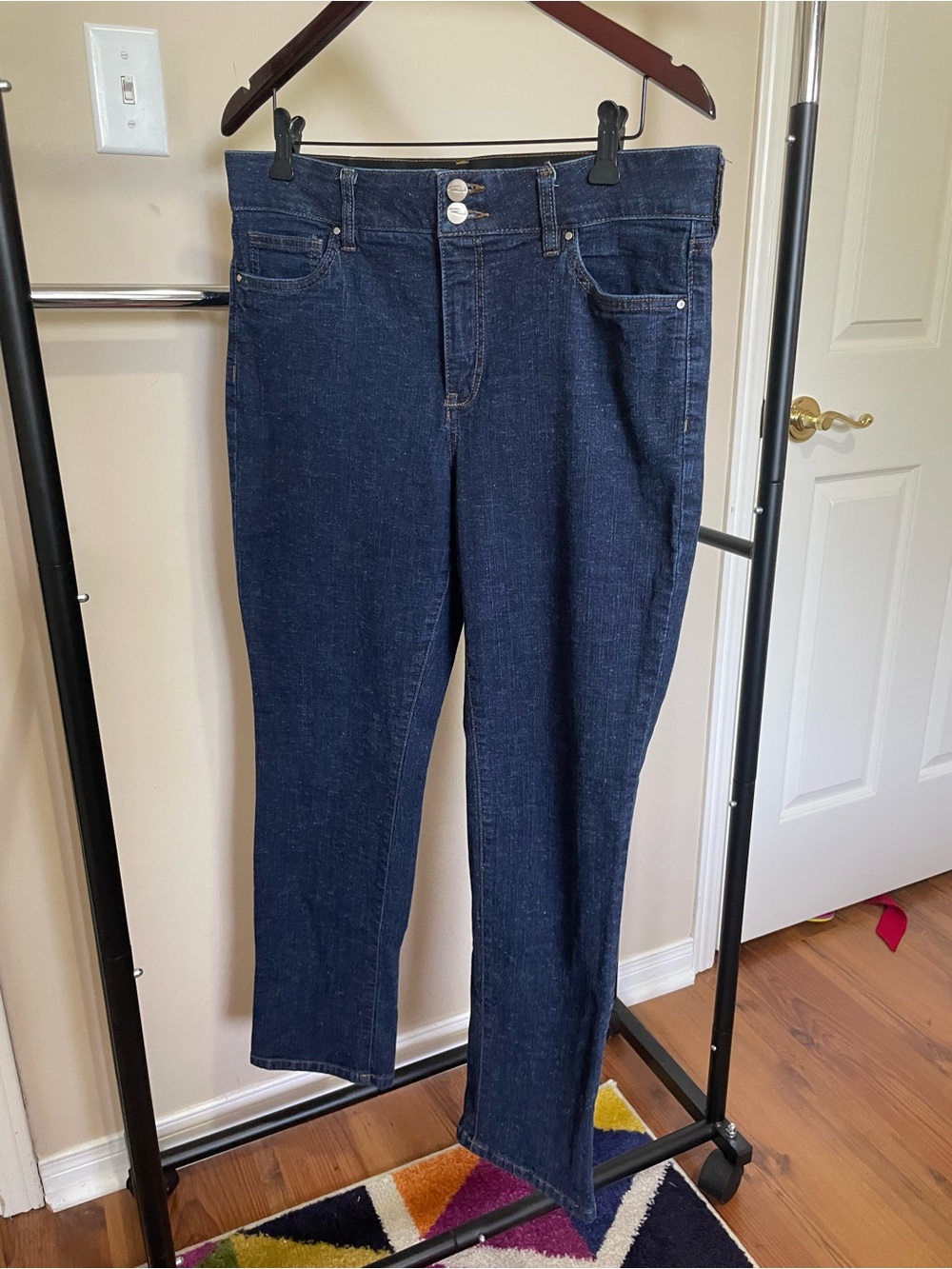 Reitmans Dark Indigo Straight Leg Jeans
